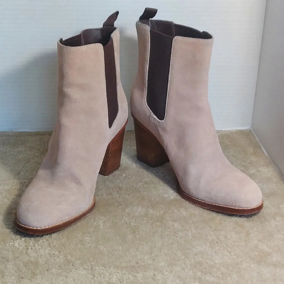 Cole Haan Draven Tan Suede Chelsea Block Heel Boots Women's - Picture 16 of 16